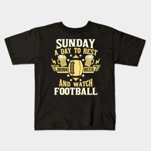 Sunday - A day to rest, drink beer and watch football | DW Kids T-Shirt